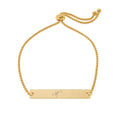 WIH Engraved Adjustable Bar Bracelet