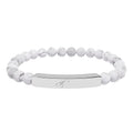 Women in Harmony — Engraved Natural Stone Bar Bracelet