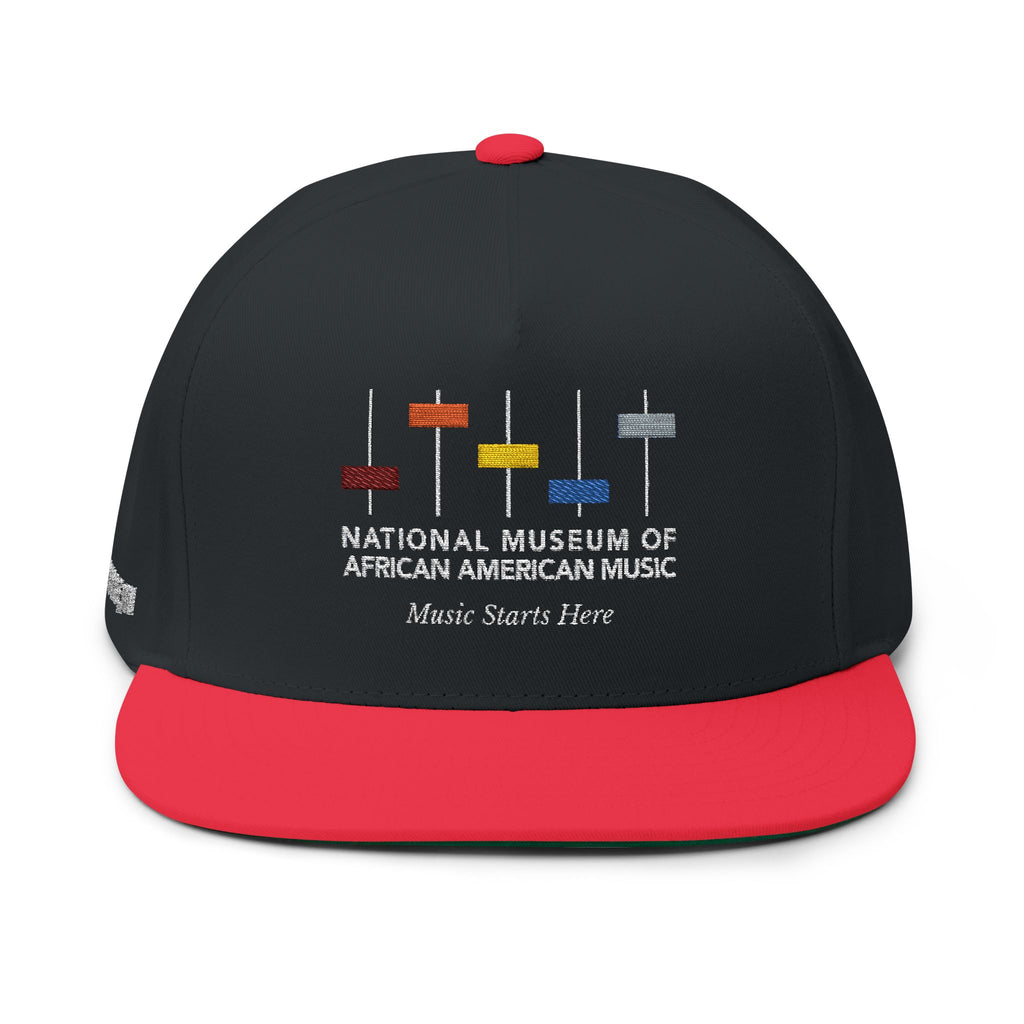 Logo Flat Bill Cap | Embroidered Snapback