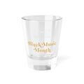 Black Music Month Gold Script Shot Glass — 1.5oz Commemorative Glass